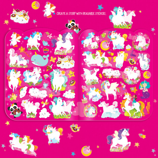 Dry Erase Coloring Book - Unicorn Land