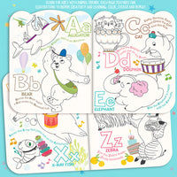Dry Erase Coloring Book - Animal ABC