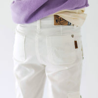 CREAM JEANS WITH CARGO POCKETS, CHILD