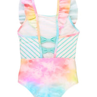 Rainbow Tie Dye Pinafore One Piece