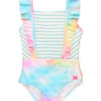 Rainbow Tie Dye Pinafore One Piece