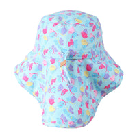 Sun Hat with Neck Cape - Butterfly
