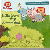 "Little Worm Plays Hide-and-Seek. Peekaboo!" Board Book