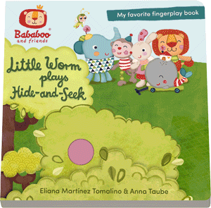 "Little Worm Plays Hide-and-Seek. Peekaboo!" Board Book