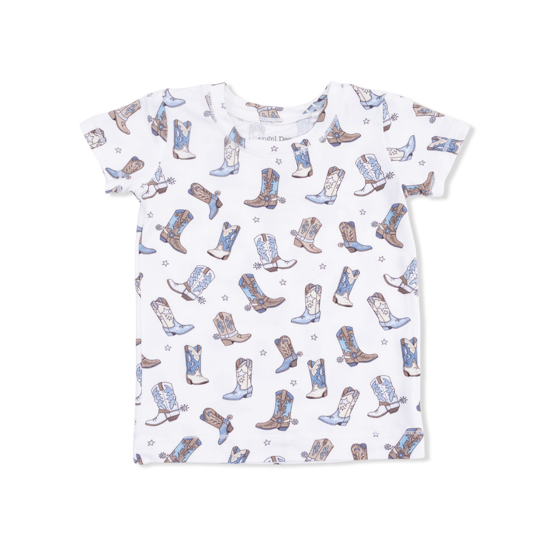 Cowboy Boots - Short Sleeve Loungewear Set