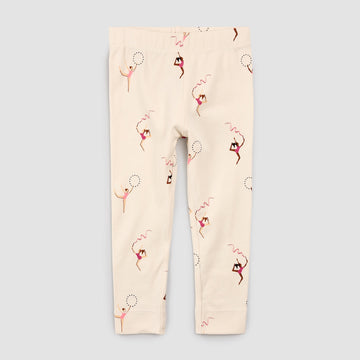 Gymnast Print on Birch Leggings