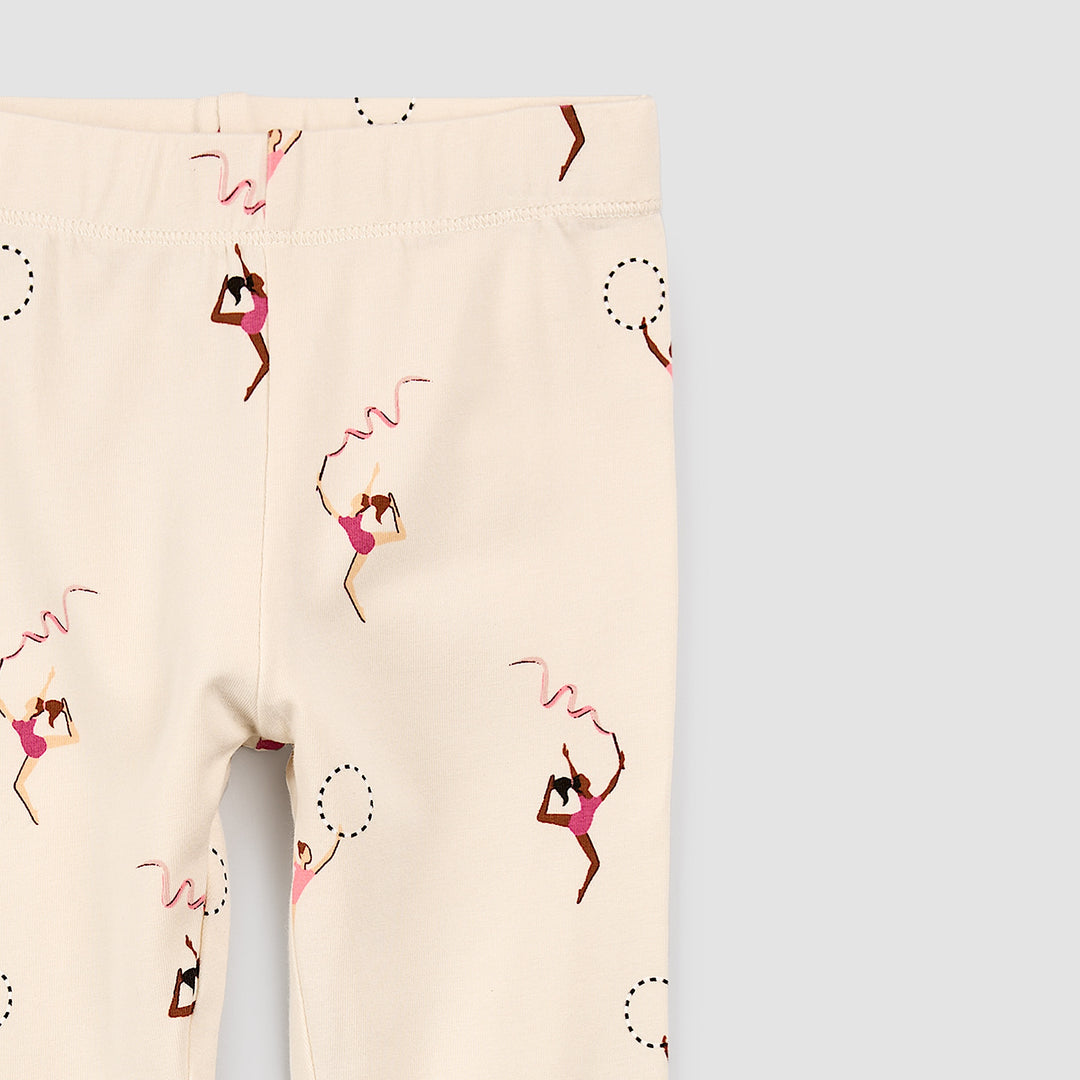 Gymnast Print on Birch Leggings