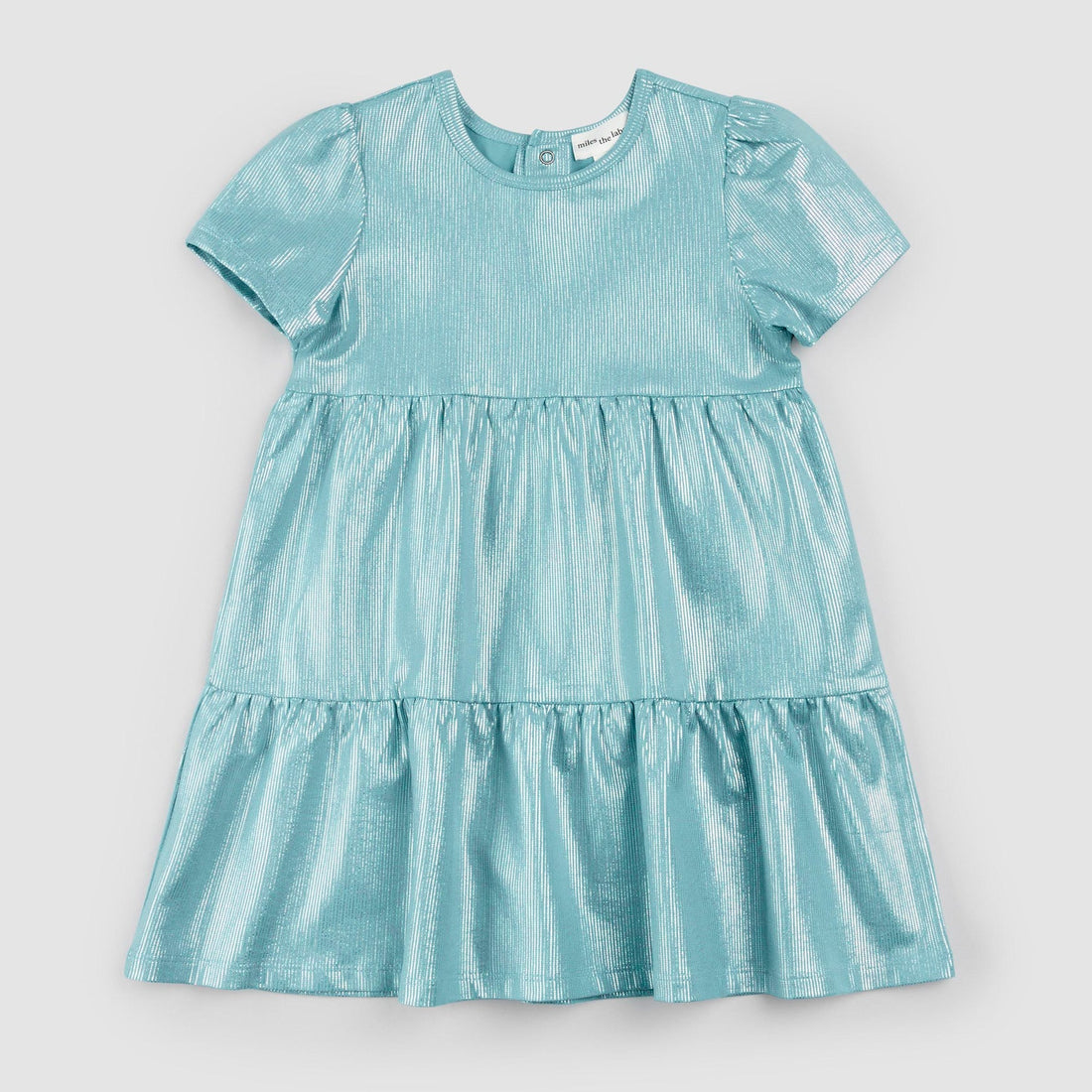 Tiered Reef Lamé Jersey Dress