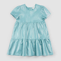 Tiered Reef Lamé Jersey Dress