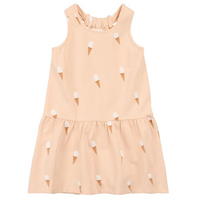 Sleeveless Dress Knit Peach