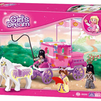 Girl's Dream Royal Carriage Building Brick Kit (137 Pcs)
