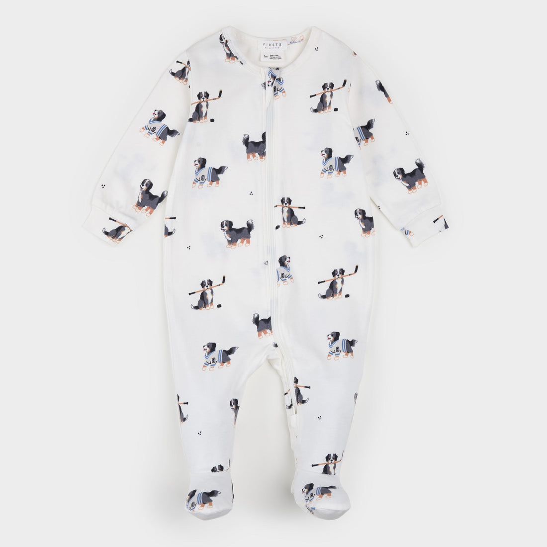 Rink Rover Print on Off-White LunaKnit Sleeper