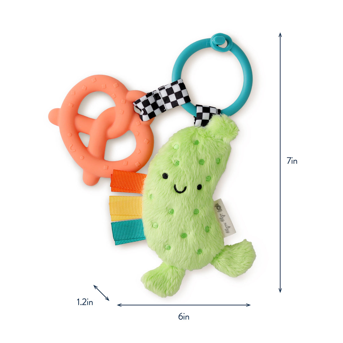 Itzy Pal™ Plush + Teether: Croissant