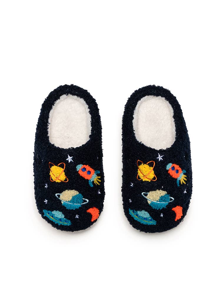 Indoor / Outdoor Slippers - Kids - Outer Space - Dark Blue