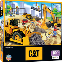 CAT - Building Time 100 Piece Puzzle