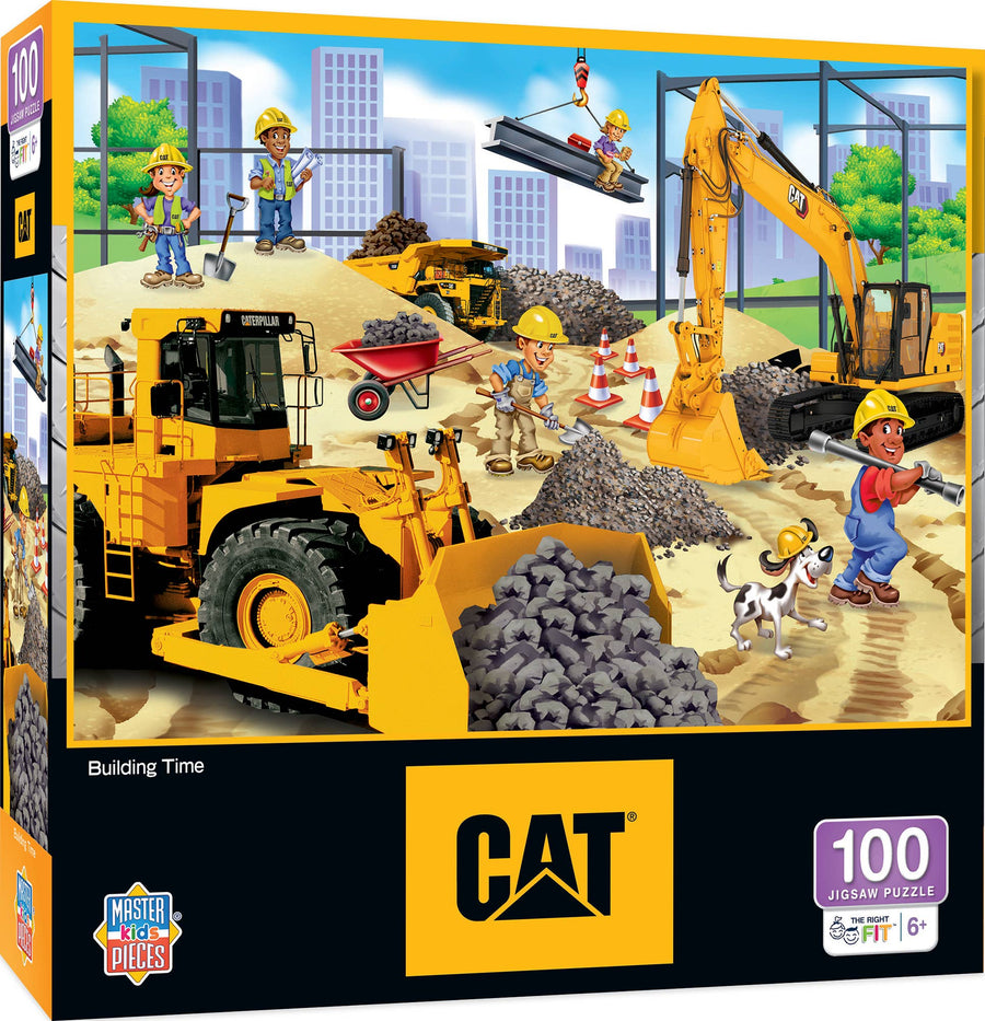 CAT - Building Time 100 Piece Puzzle