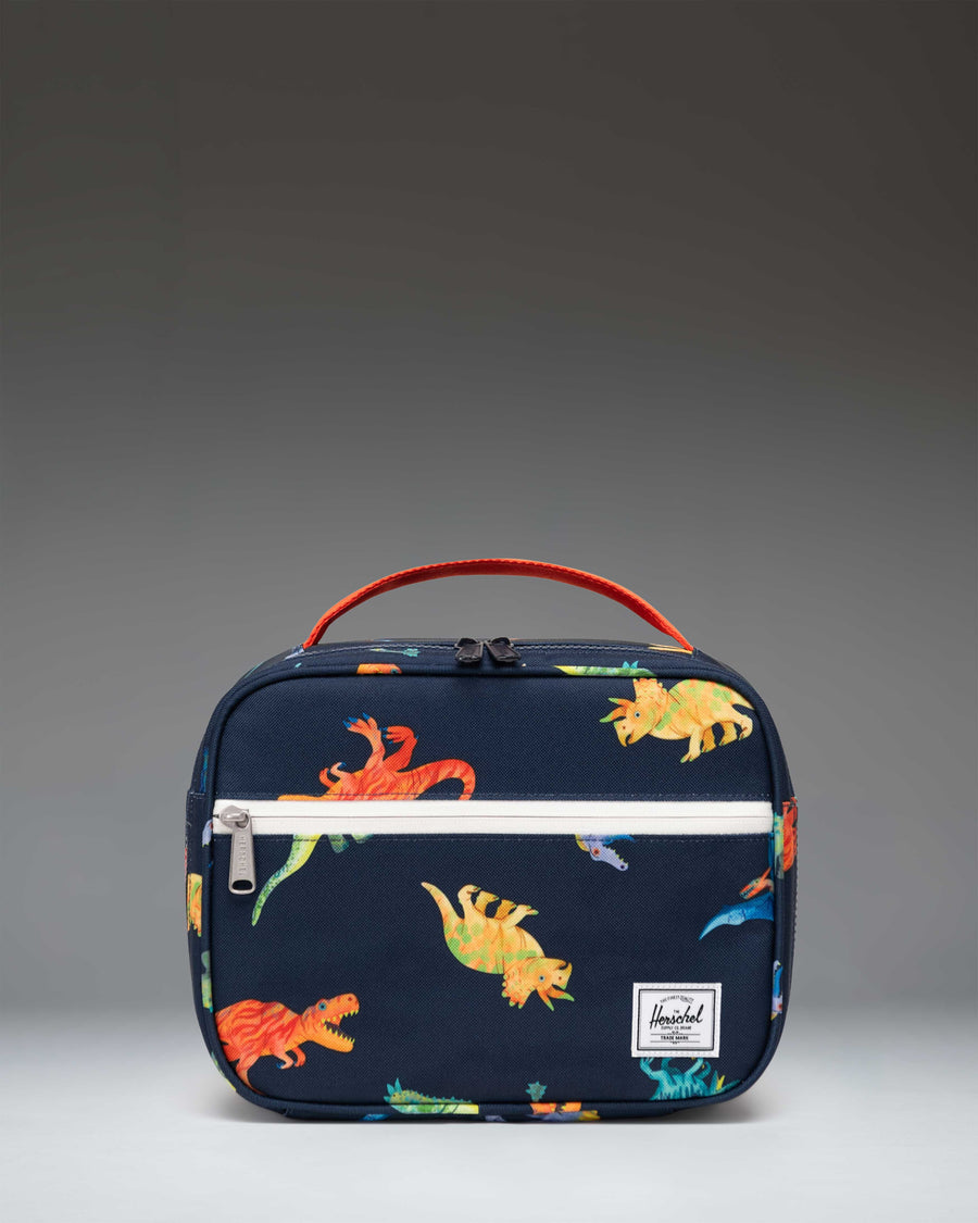 Pop Quiz Lunch Box Little Herschel | Watercolour Dinos Darkest Navy