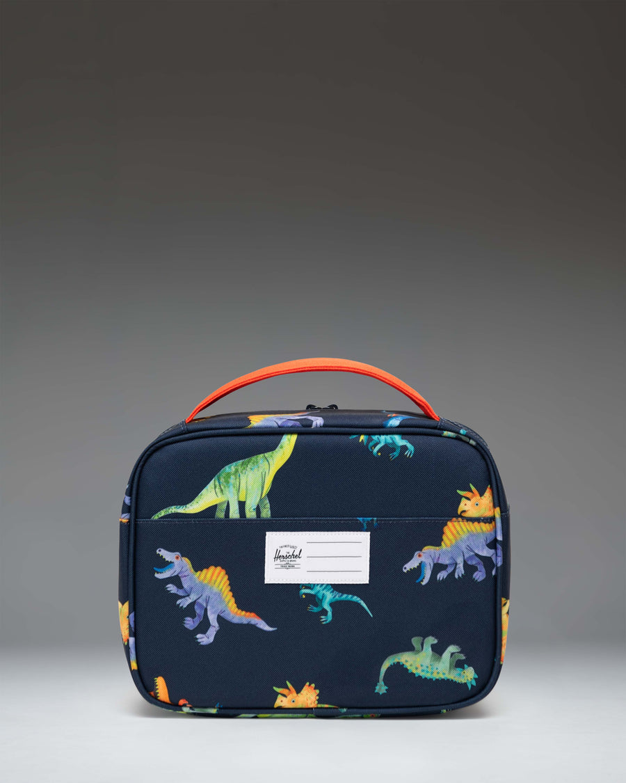 Pop Quiz Lunch Box Little Herschel | Watercolour Dinos Darkest Navy