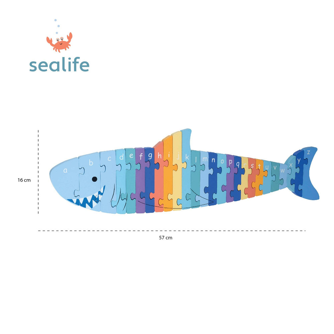 Shark Alphabet Wooden Puzzle