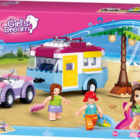 Girls Dream Beach Holiday Building Brick Kit (272 Pcs)