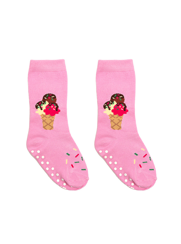 ICE CREAM 3D KIDS CREW SOCK