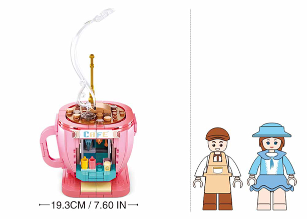Coffee Café House Building Brick Kit (268 pcs)