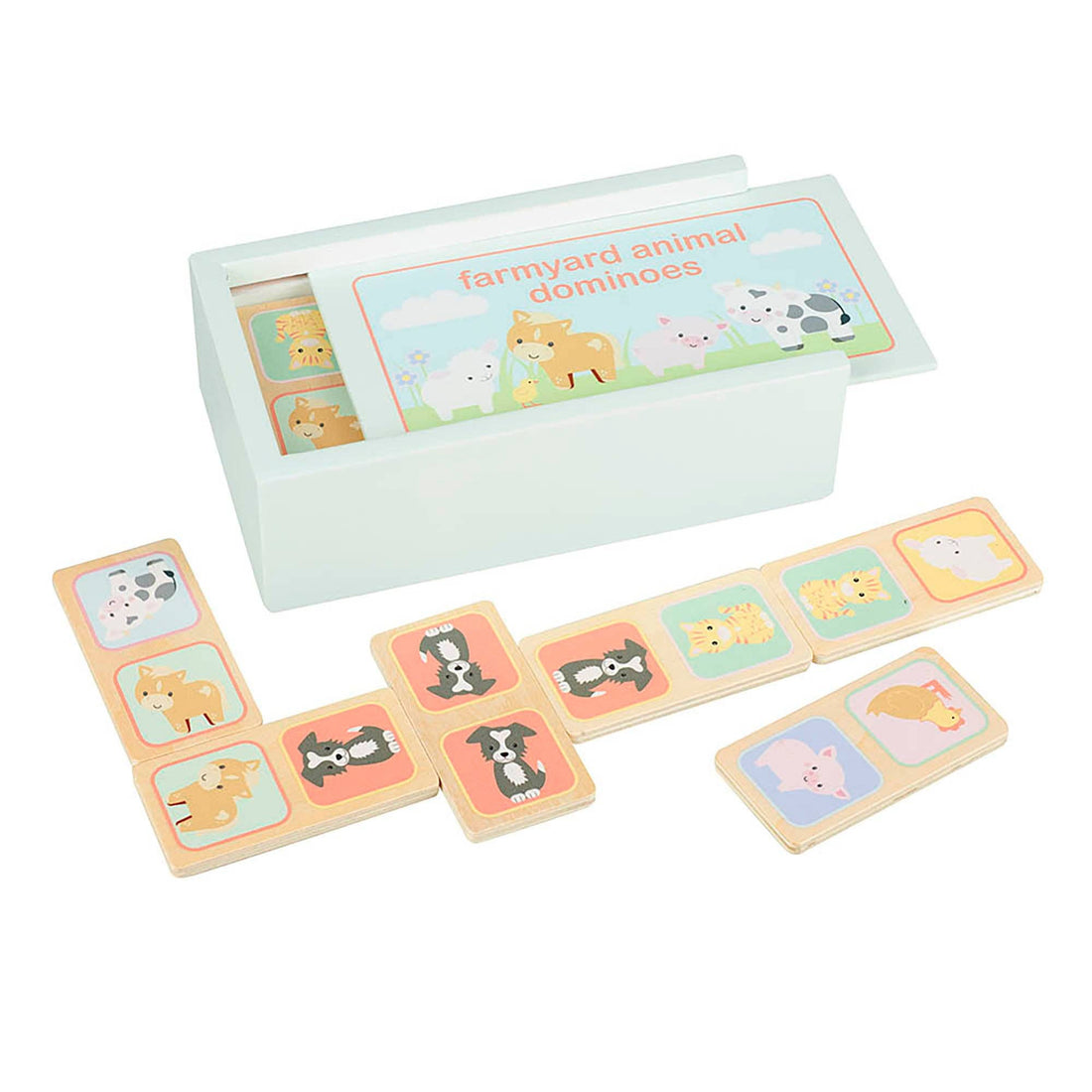 Farmyard Wooden Animal Dominoes