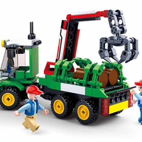 Farm Log Transporter Building Brick Kit (209 pcs)