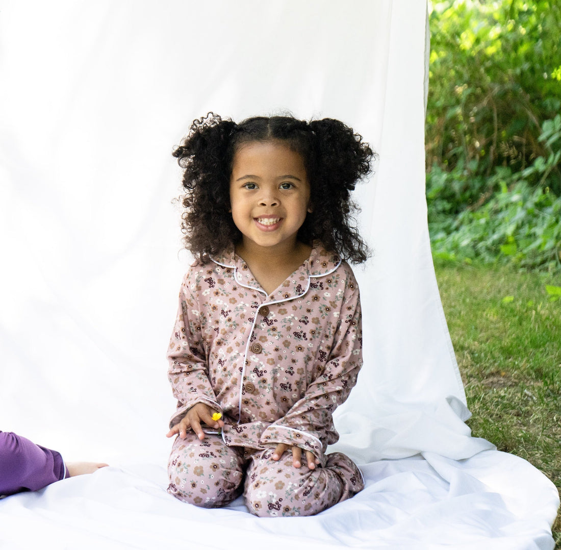 Kids Classic L/S PJ Set - Velvet Garden