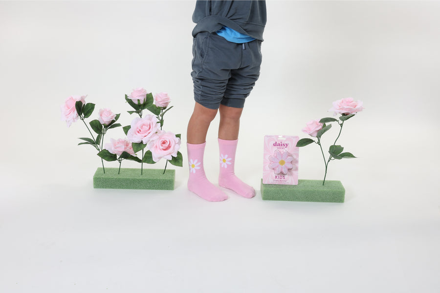 DAISEY FLOWER 3D KIDS CREW SOCK
