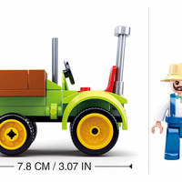 Harvest Farm Tractor Building Brick Kit (80 pcs)