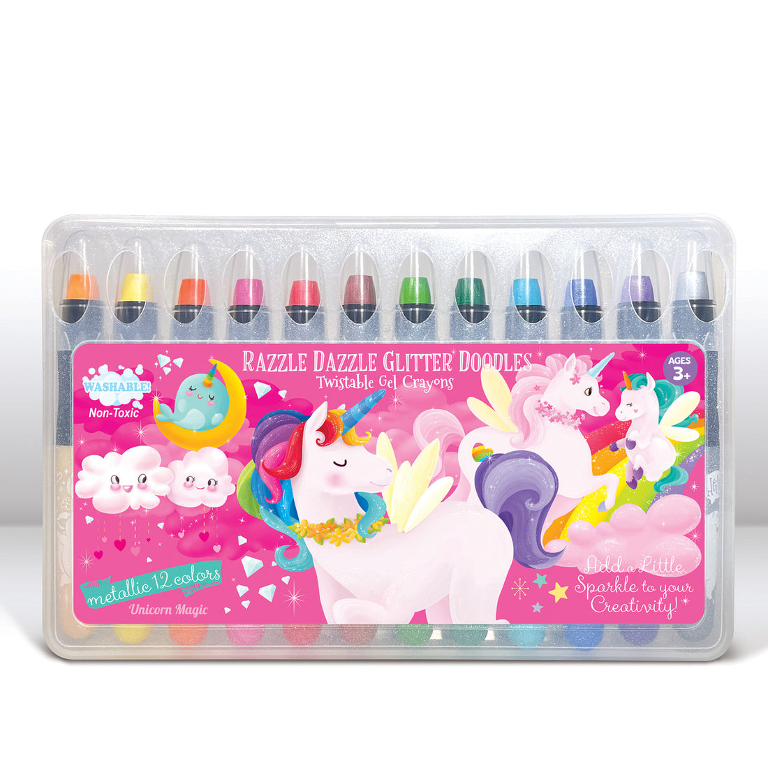 Glitter Doodle Gel Crayons- Unicorn Magic