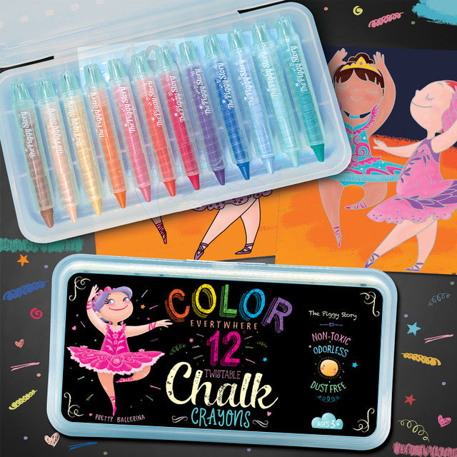 Color Everywhere Chalk Crayons- Pretty Ballerina