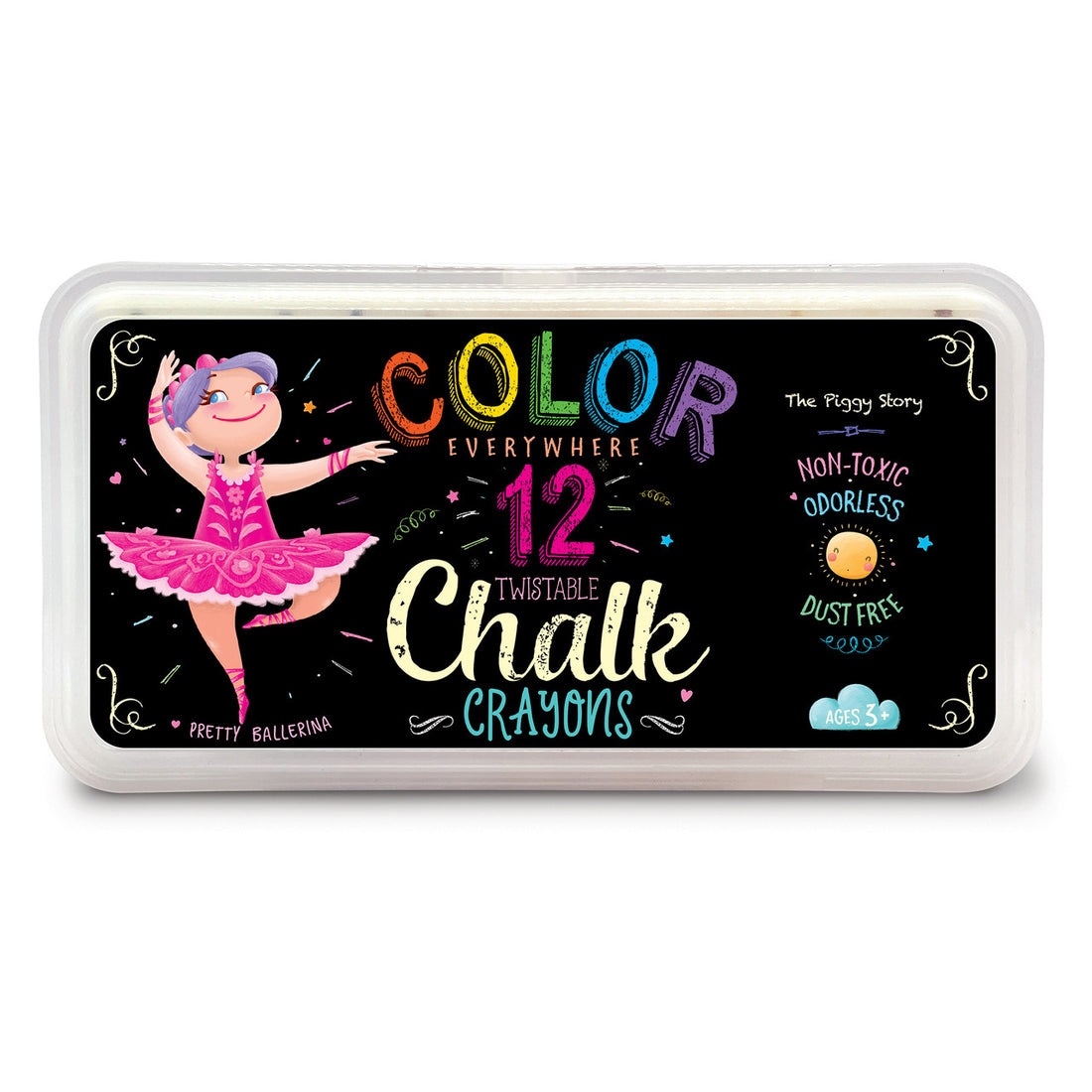 Color Everywhere Chalk Crayons- Pretty Ballerina