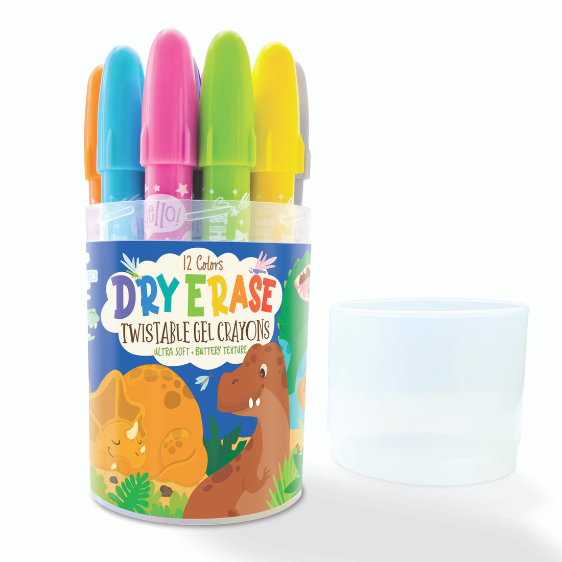 Dry Erase Twistable Gel Crayons | Dinosaur World