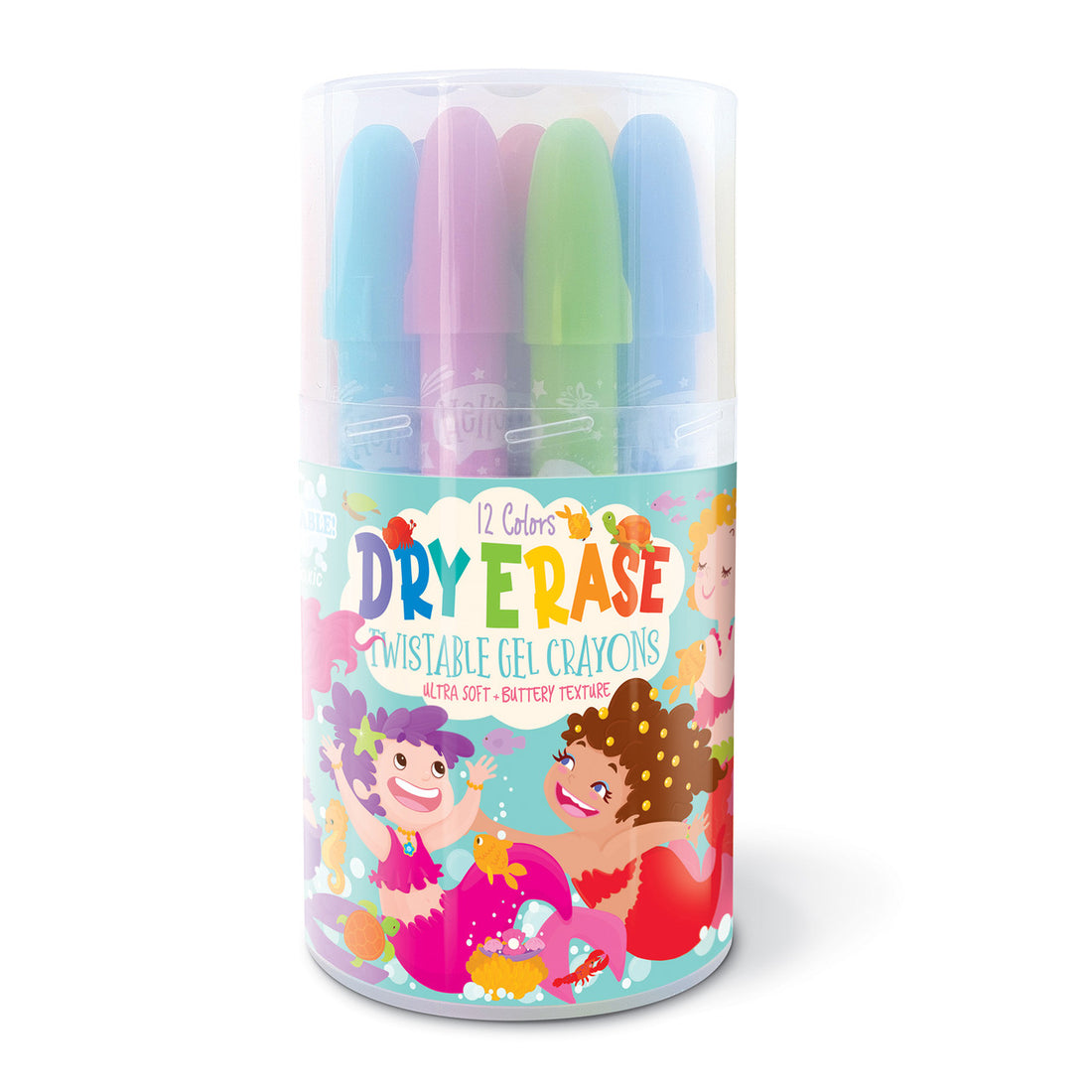 Dry Erase Twistable Gel Crayons | Magical Mermaids