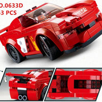 Car Club Building Brick Kit, Bird (163 Pcs)