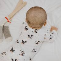 Rink Rover Print on Off-White LunaKnit Sleeper