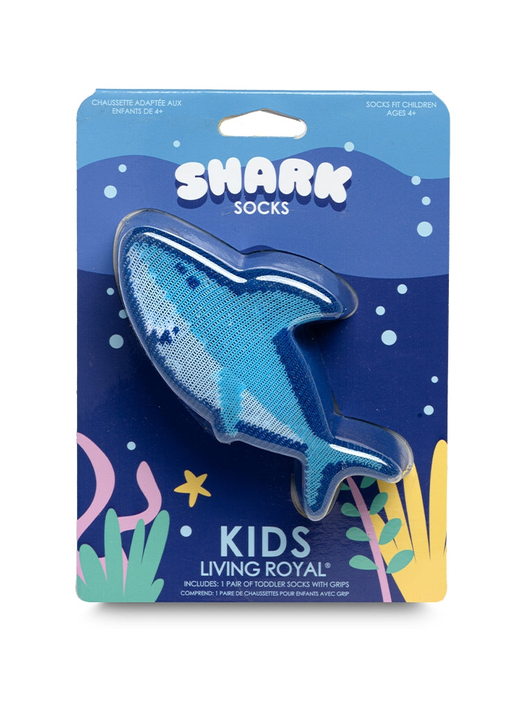 SMILEY SHARK 3D KIDS CREW SOCK