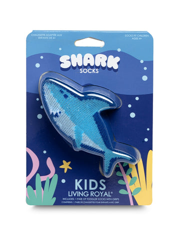 SMILEY SHARK 3D KIDS CREW SOCK