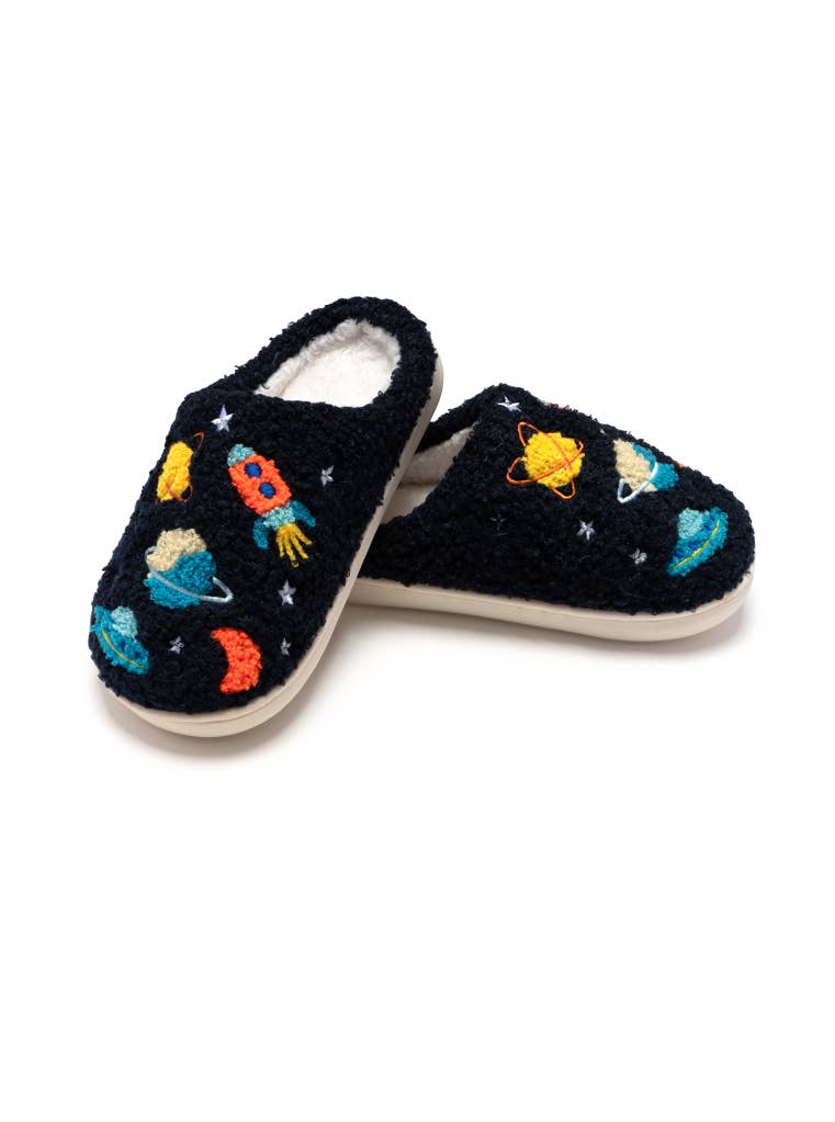 Indoor / Outdoor Slippers - Kids - Outer Space - Dark Blue