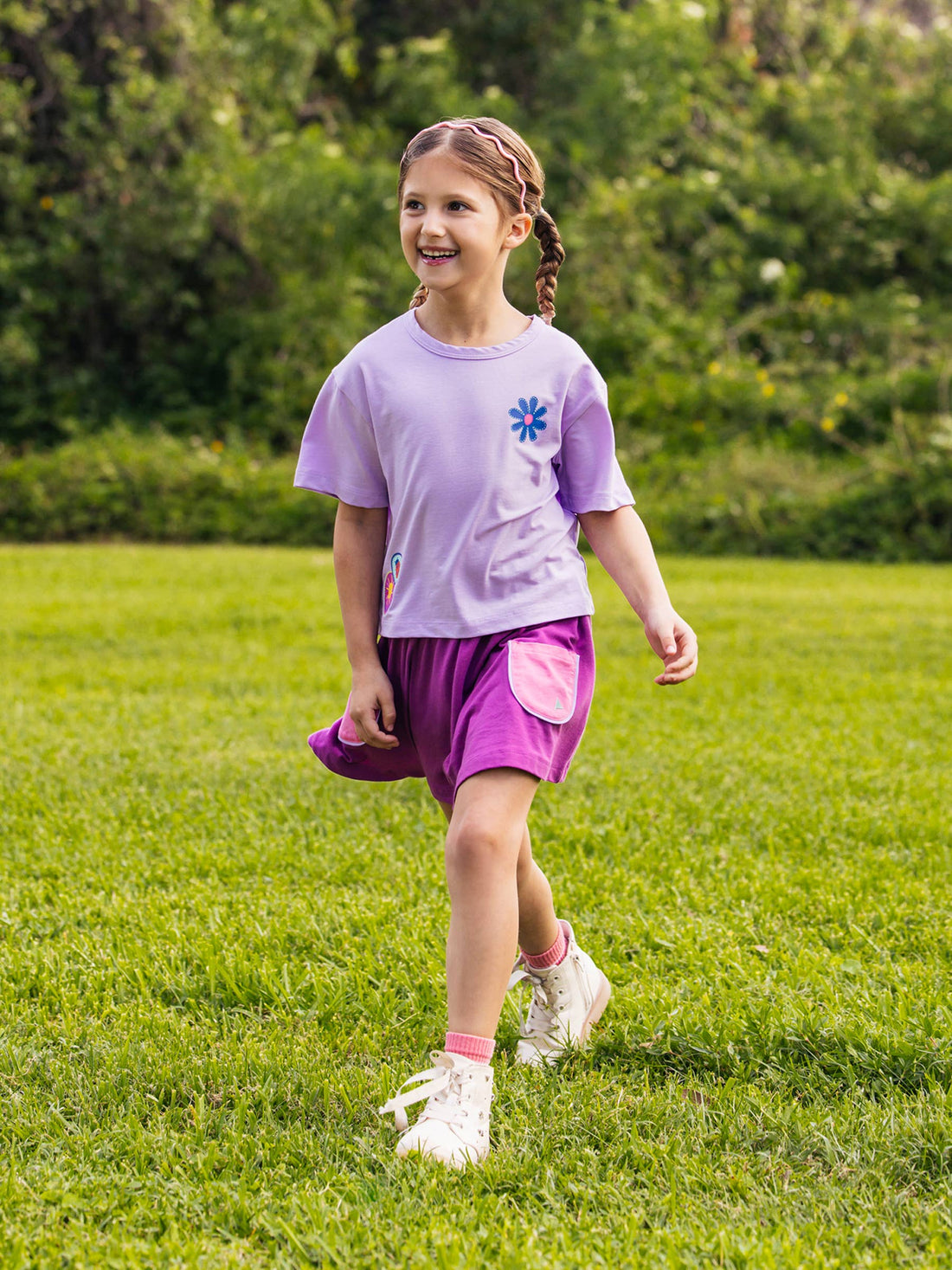 Pocket Skort | Girls Pull-On Skort | Built-In Shorts Skirt [Multiple Colors]