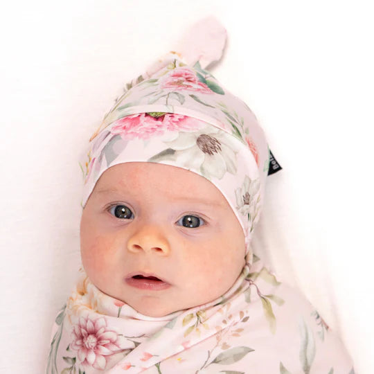 Knotted Hat - Floral Bliss
