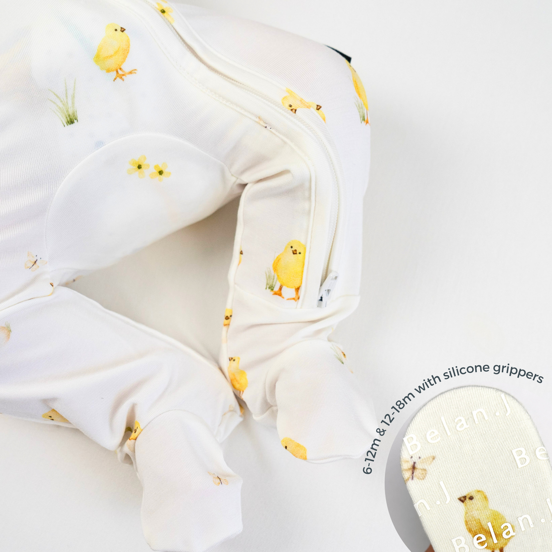 Footed Zipper Sleeper - Chicks