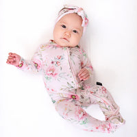 Footed Zipper Sleeper - Floral Bliss
