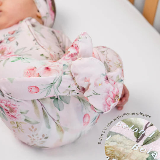 Footed Zipper Sleeper - Floral Bliss