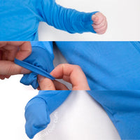 Footed Zipper Sleeper - Lake Blue