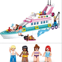 Girl's Dream Luxury Yacht Building Brick Kit (328 Pcs)