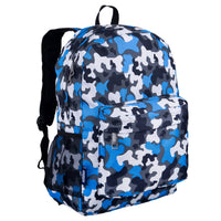 Blue Camo Backpack - 16 Inch