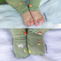 Footless Zipper Sleeper - Forest Friends